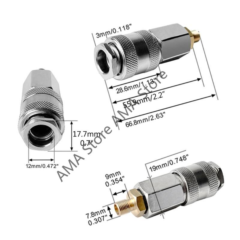 X7JF 3 In 1 Car Wheel Tire Air Thread Nozzle Adapter Fast Conversion Female Head