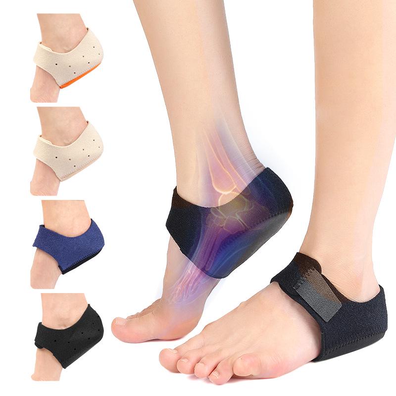 Adjustable Gel Heel Protector Sleeve - Soft, Breathable, and Warm Velcro Heel Pad
