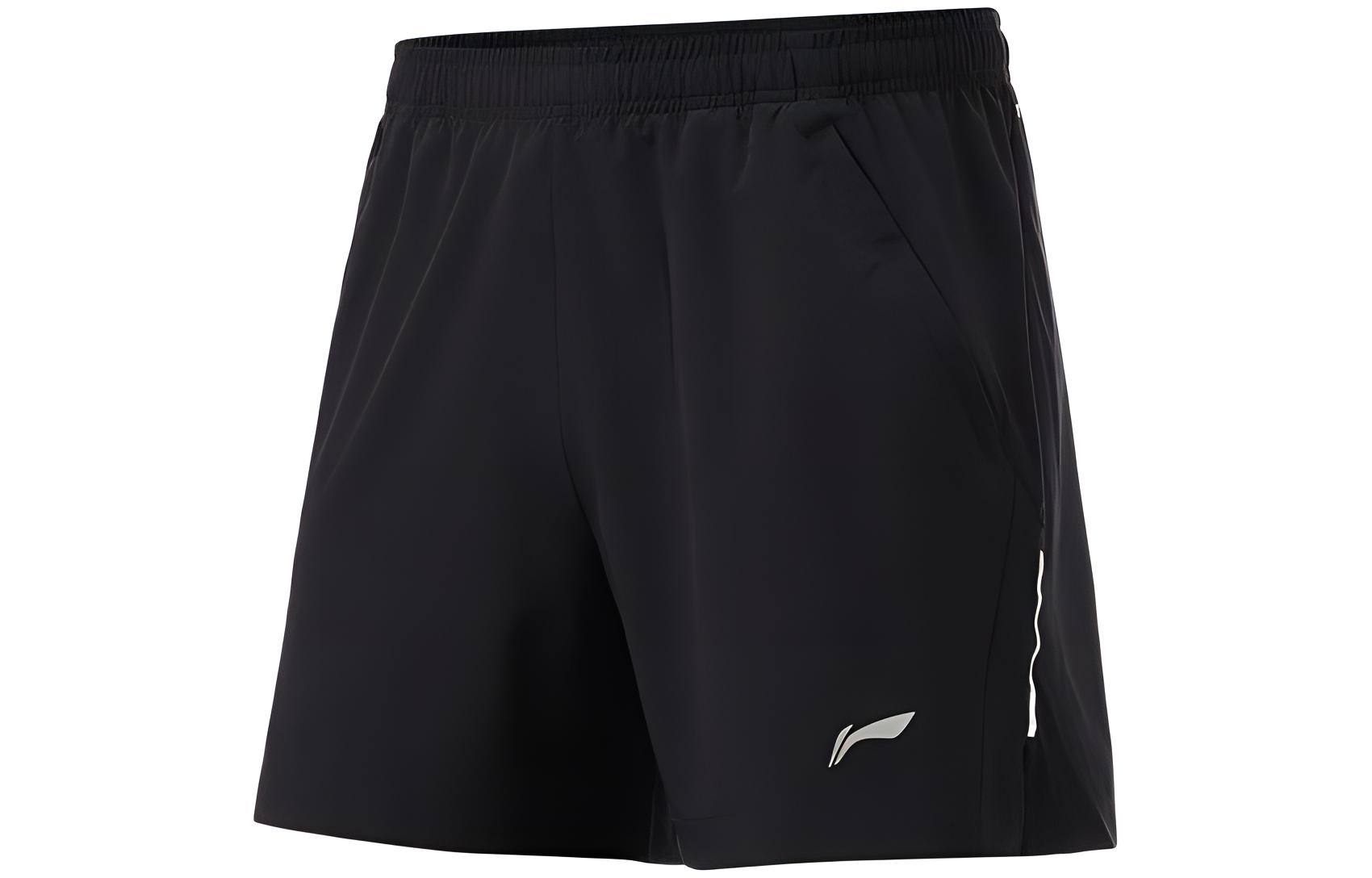 Li Ning Running Collection Sports Shorts Men s Black Moderate AKSR491-1 XXXL