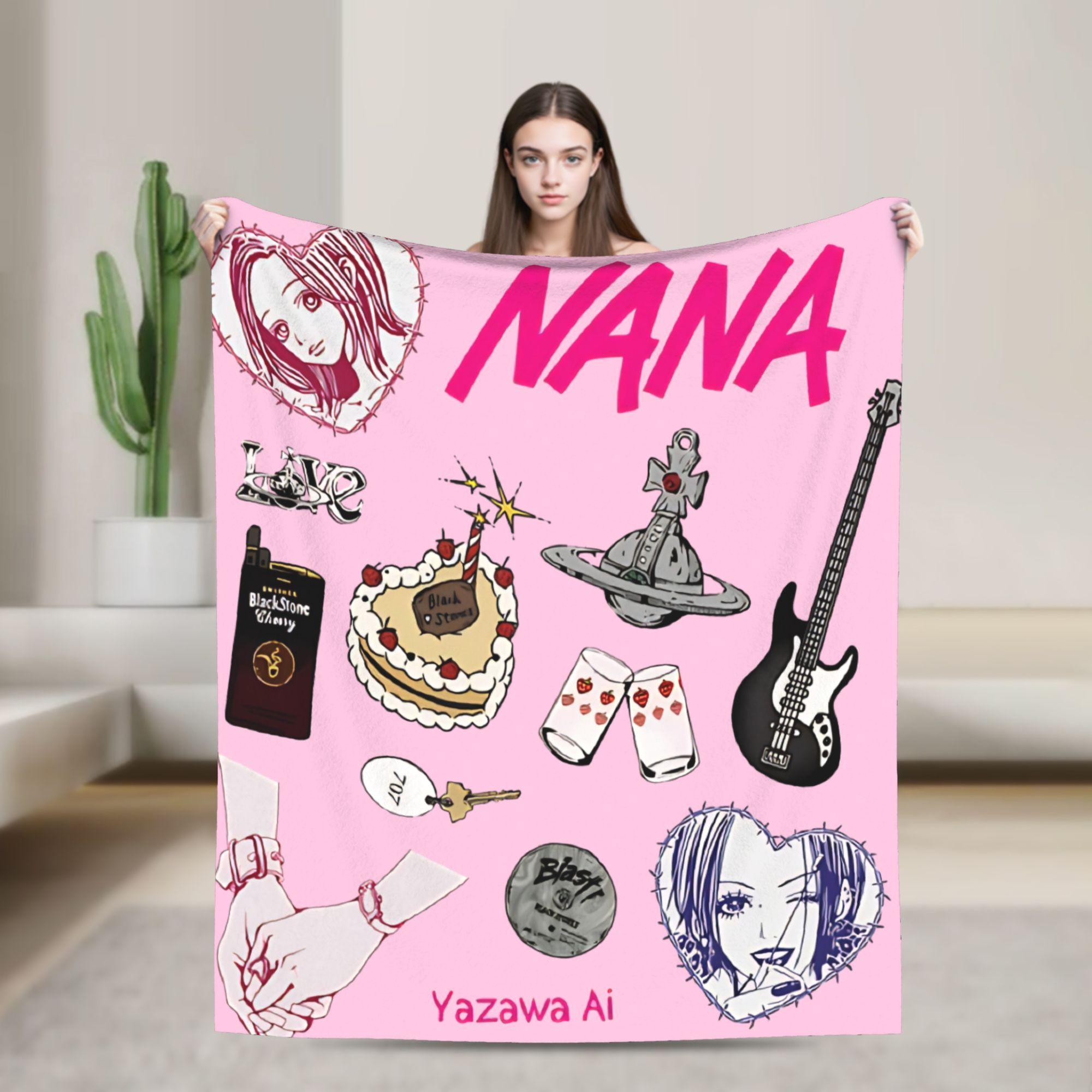 

Nana Hachi Blanket Anime Plush Awesome Warm Throw Blankets for Bed Sofa Spring/Autumn 100x150cm