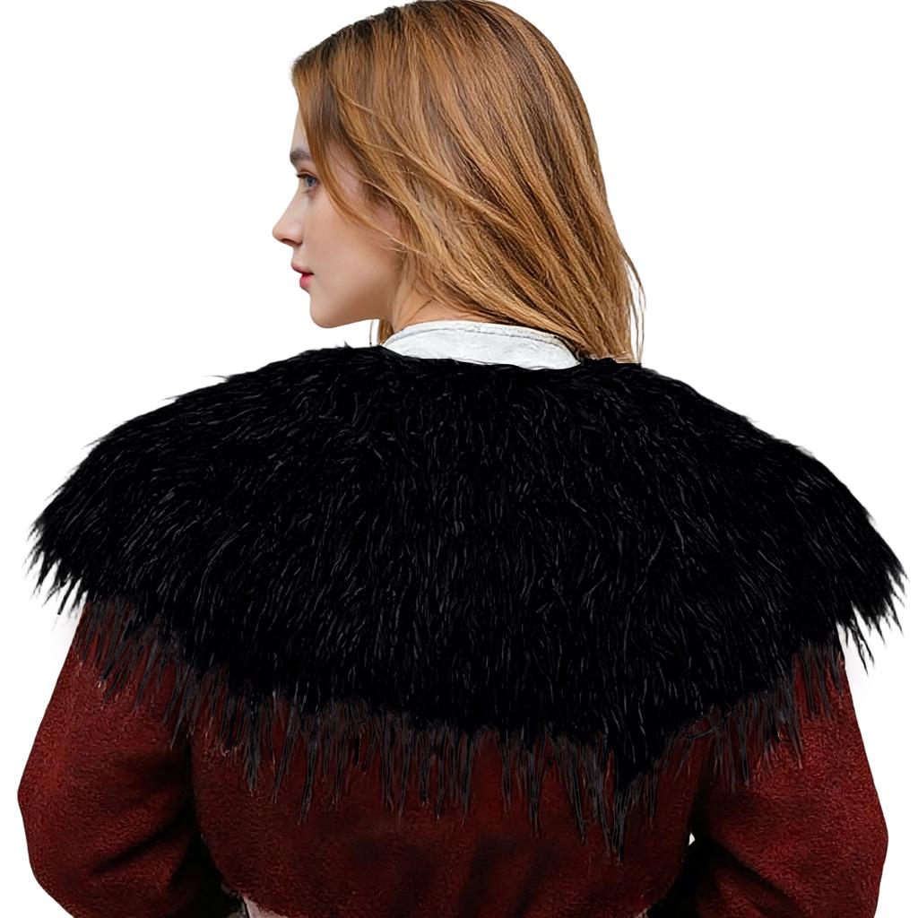 Unisex Faux Grass Cosplay Cloak Shawl Cape
