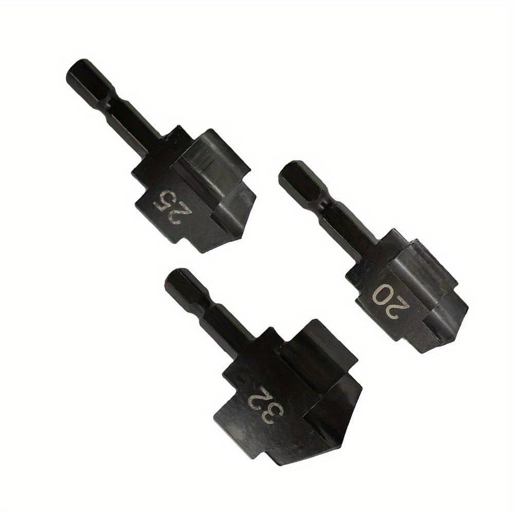 3Pcs Water Pipe Expansion PPR Lifting Stepped Drill Bit Hexagon Shank For Plumber Repairing Step Drill 20/25/32mm 6.35mm