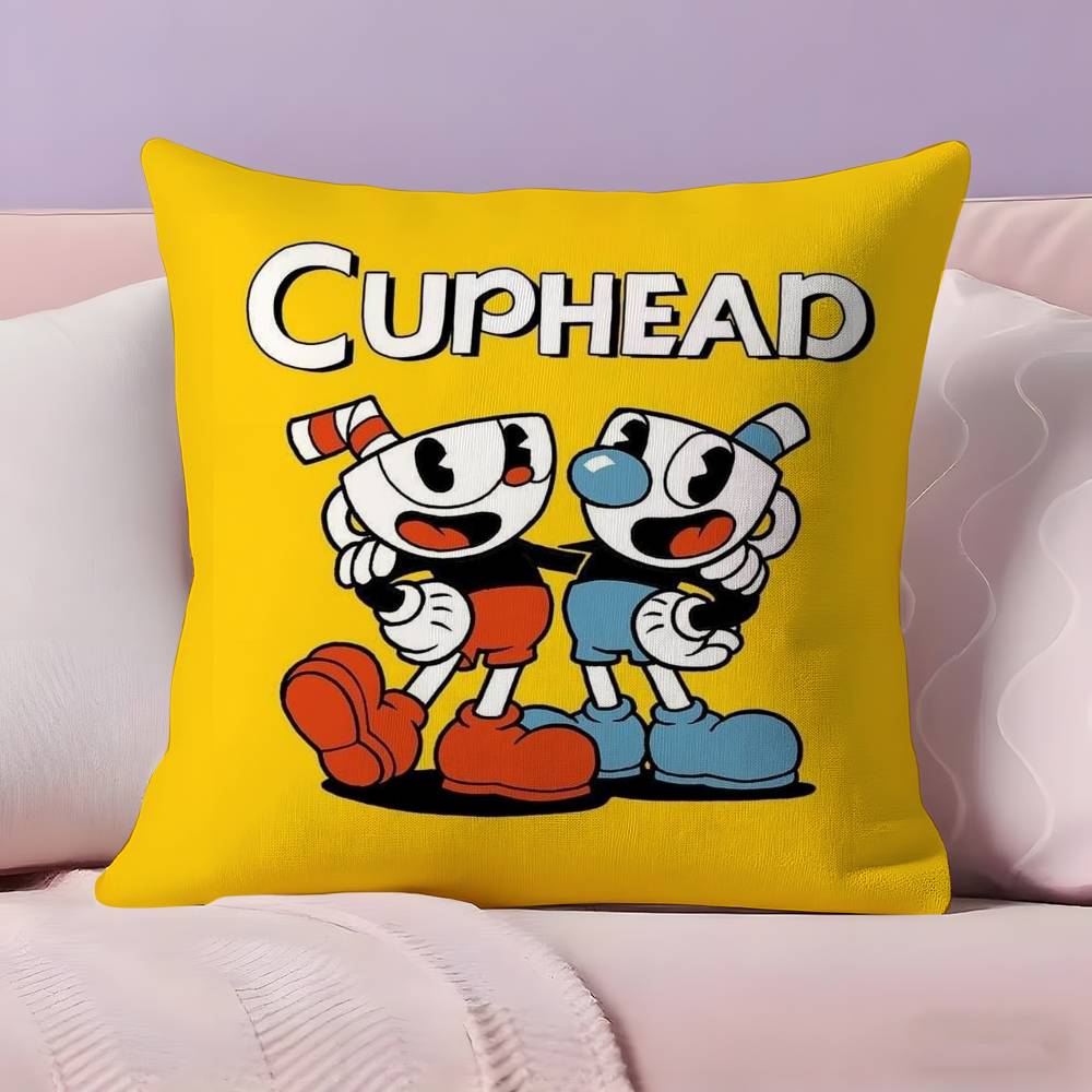 

Classic Cute Game C-Cuphead Pillow Case Ultra Soft Skin Friendly Fabric Cloud Like Comfort & Concealed Zipper 30X30cm