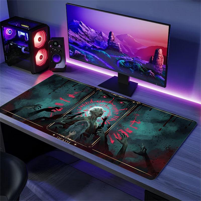 Bg3 Large Gaming Table Cushion Non-slip Laptop Tablet Big Mousepad XXL Mat Mini PC Playmat With Lock edge