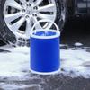 9L Faltbarer Eimer Multifunktional Tragbar Wasserdicht Oxford Zusammenklappbar Reinigungswerkzeug für Outdoor Autowäsche Angeln Camping Wandern