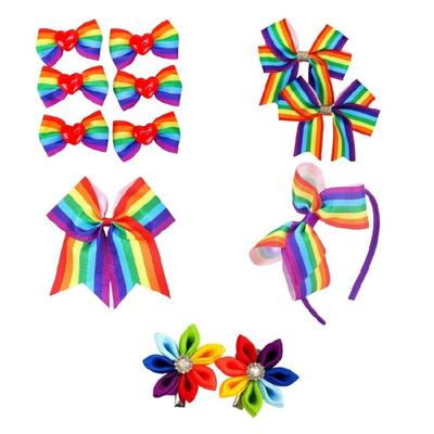 Delicate Rainbow Hair Clip Fashion Lovely Hair Adornment Catch Princess Barrettes Hair Styling Tool Ornaments