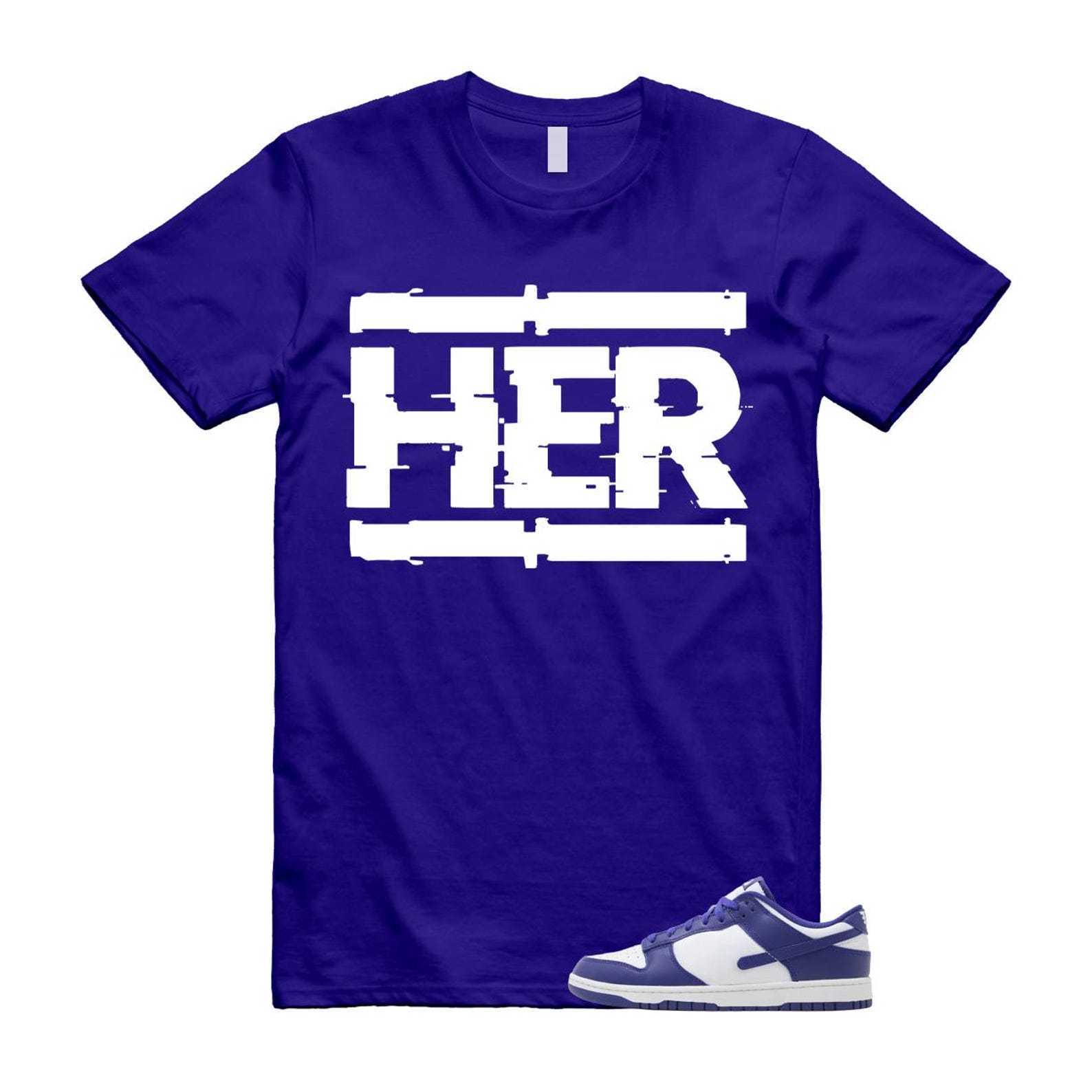 Dunk Concord Grape White Purple T Shirt Match HER 2XL