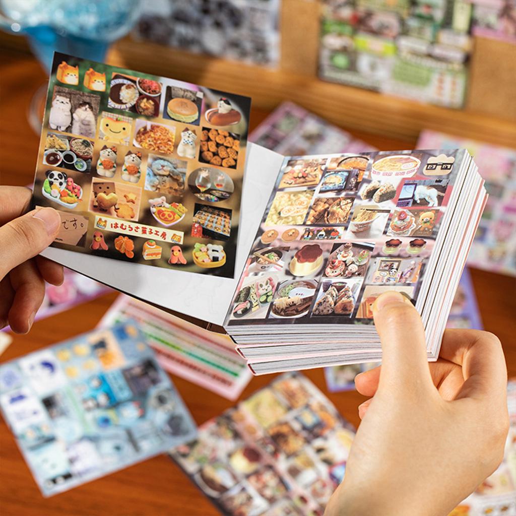 30sheet Vintage Food Scrapbook Stickers Edge Die-Cutting Girly Decorative Sticker for Children Girls Birthday Gifts