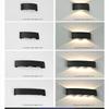 Up Down LED Wall Sconce Modern Black Wall Mount Light 1PC for Indoor Outdoor Home Hotel Hallway Decoration