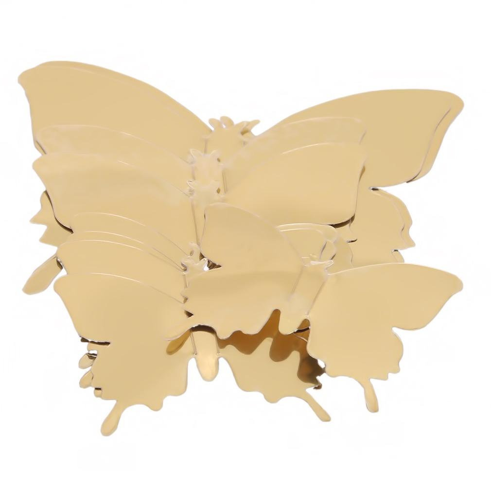 12Pcs/Set Creative Modern Style Butterfly Combination Decal 3D Mirror Acrylic Home Decor Diy Art Wall Stickers