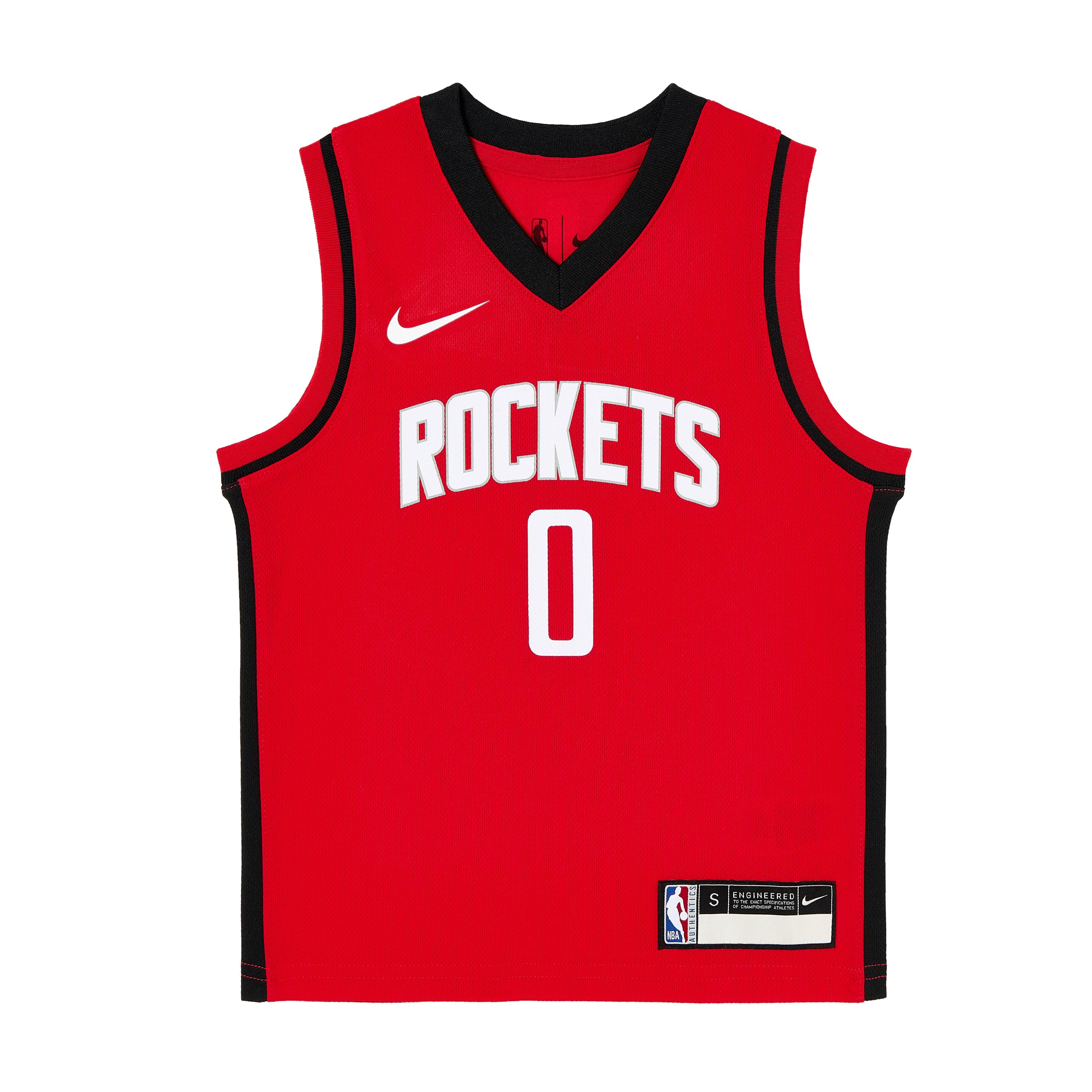 

Nike Dri-Fit NBA Houston Rockets Расселл Уэстбрук 0 Пуловер V-образный вырез Удобные детские топы 3Z2B3BZ6P-RCKWR M