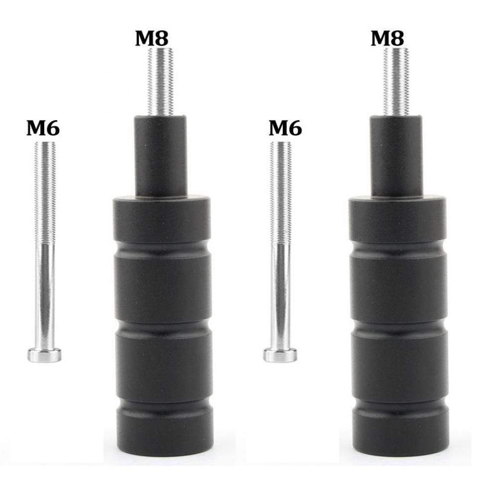 1 Pair M8 M6 Motorcycle Mount Bike Sport Tail Light Spotlight Bracket LED Headlight Fog Light Mounting Bracket Post Support Base