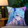 Music H-Hatsune Girl M-Mikues Cushion Cover Car Throw Pillow Case For Sofa Car Christmas Gift