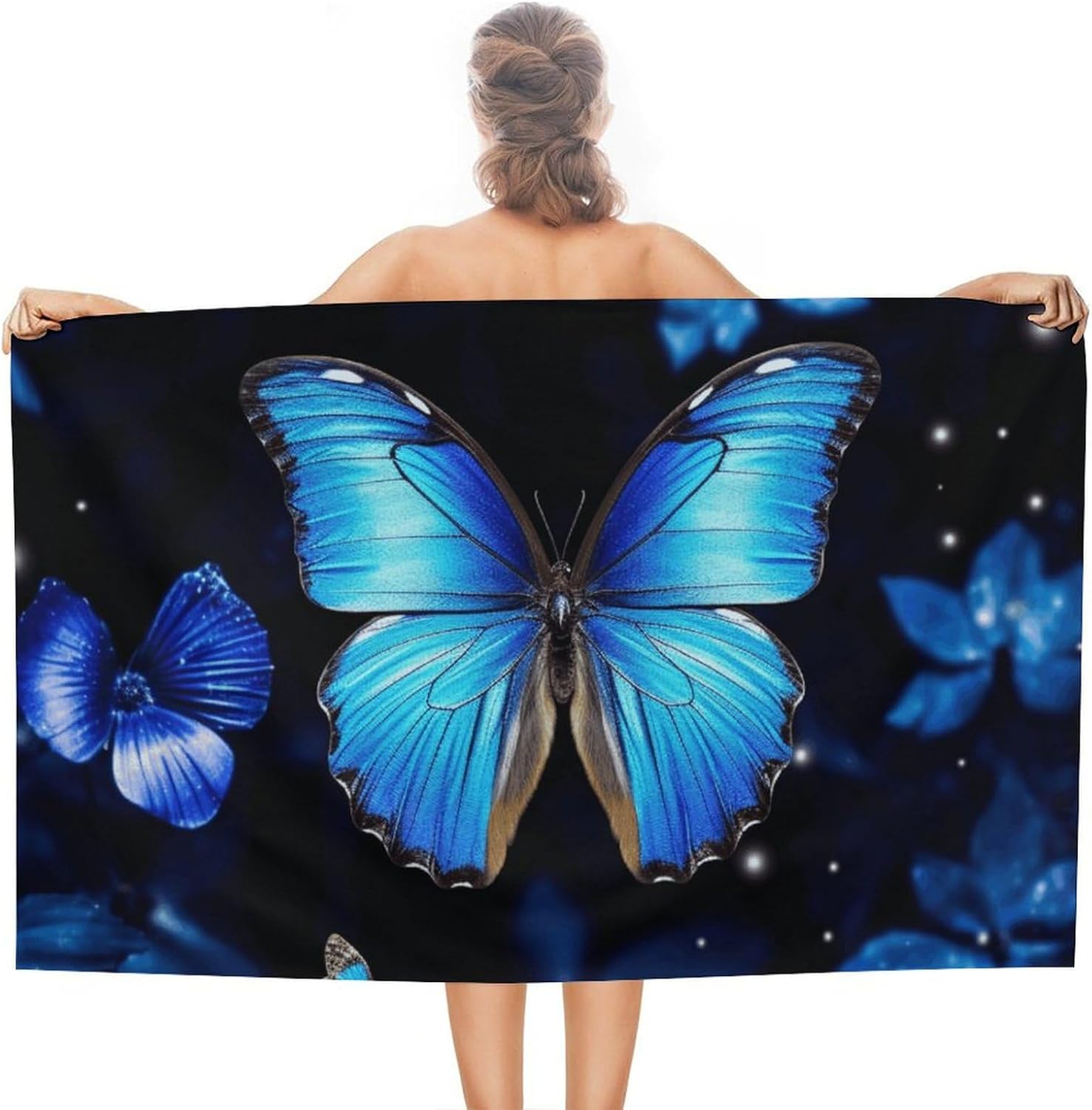 

Oversized Pool Towels for Adults, Soft Plush Lightweight Travel Towel, Absorbent Beach Blanket for Pool Yoga Gym Sports W30*H60(CM)