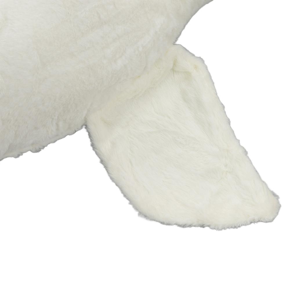 Stuffed Animal Toy Big White Goose Shape Simulation Design Cute Beautiful Soft Comfortable Plush