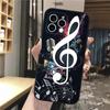 Pouzdro na telefon Iphone 14 Pro Max 13 12 11 Pro Max Xs Xr X 12mini 7 8 Plus Se Pouzdro na hudební poznámky Funda