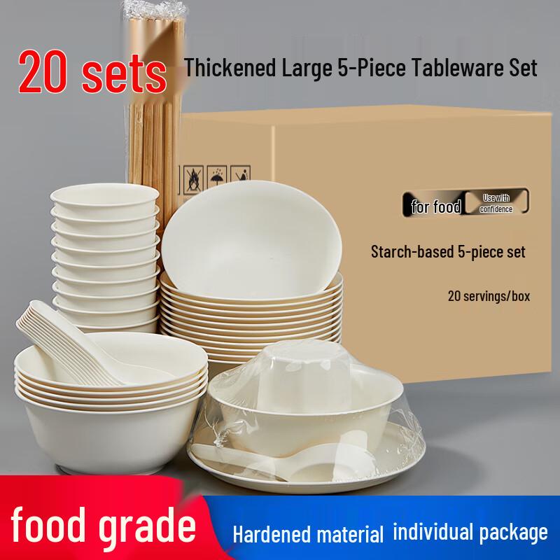 Экологичный набор одноразовой посуды