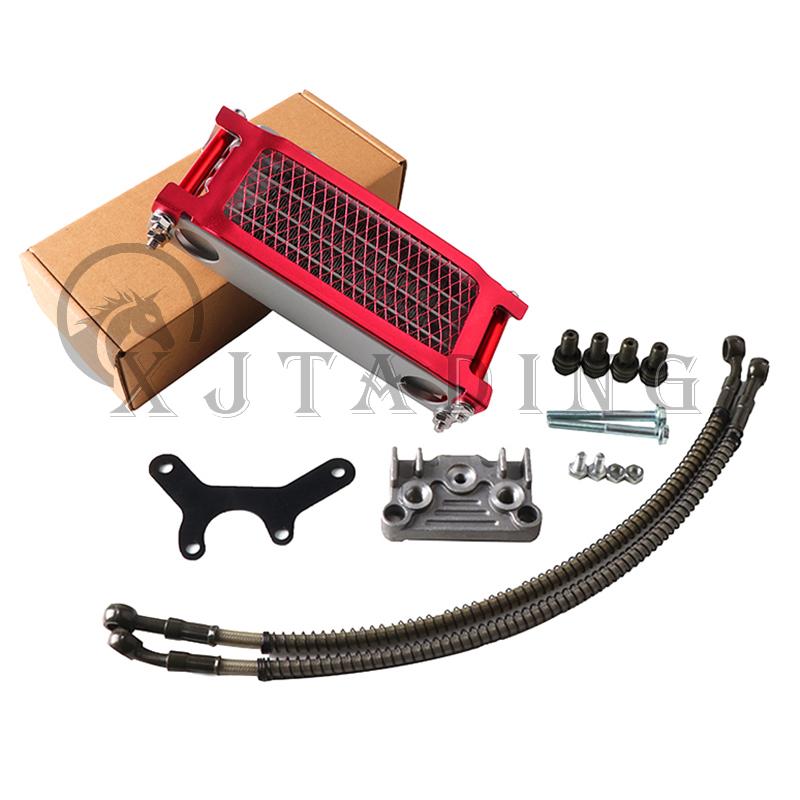 Motorcycle Oil Cooler Oil Radiator Kit For Honda Monkey Yamaha Kawasaki 50cc-140cc Pit Dirt Bike Scooter Moped Enduro Motocross