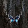 Sommer-Schmetterlings-Anhänger-Halskette für Frauen, Nischendesign, Tierschmuck, modische Accessoires im europäischen und amerikanischen Stil