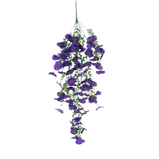 Artificial Morning Glory Teardrop Swag for Front Door UV Resistant Spring Hanging Faux Flower