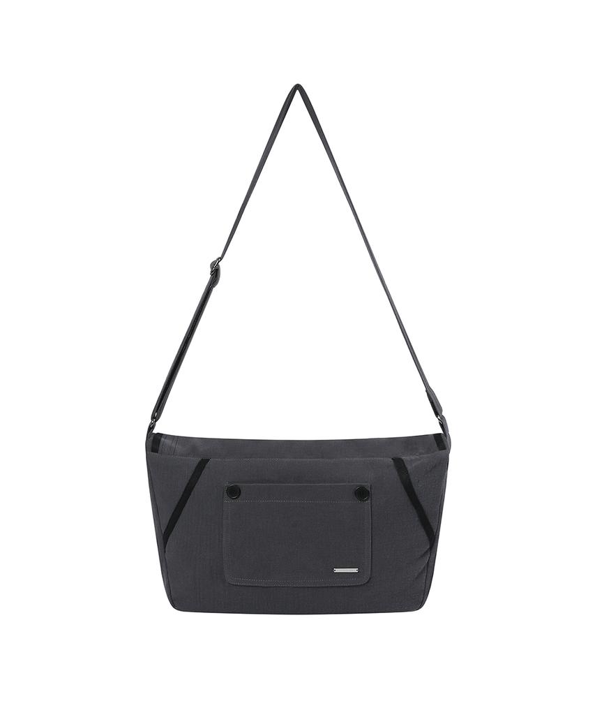 Miseki Seoul Stitch Folding Cross Bag Charcoal