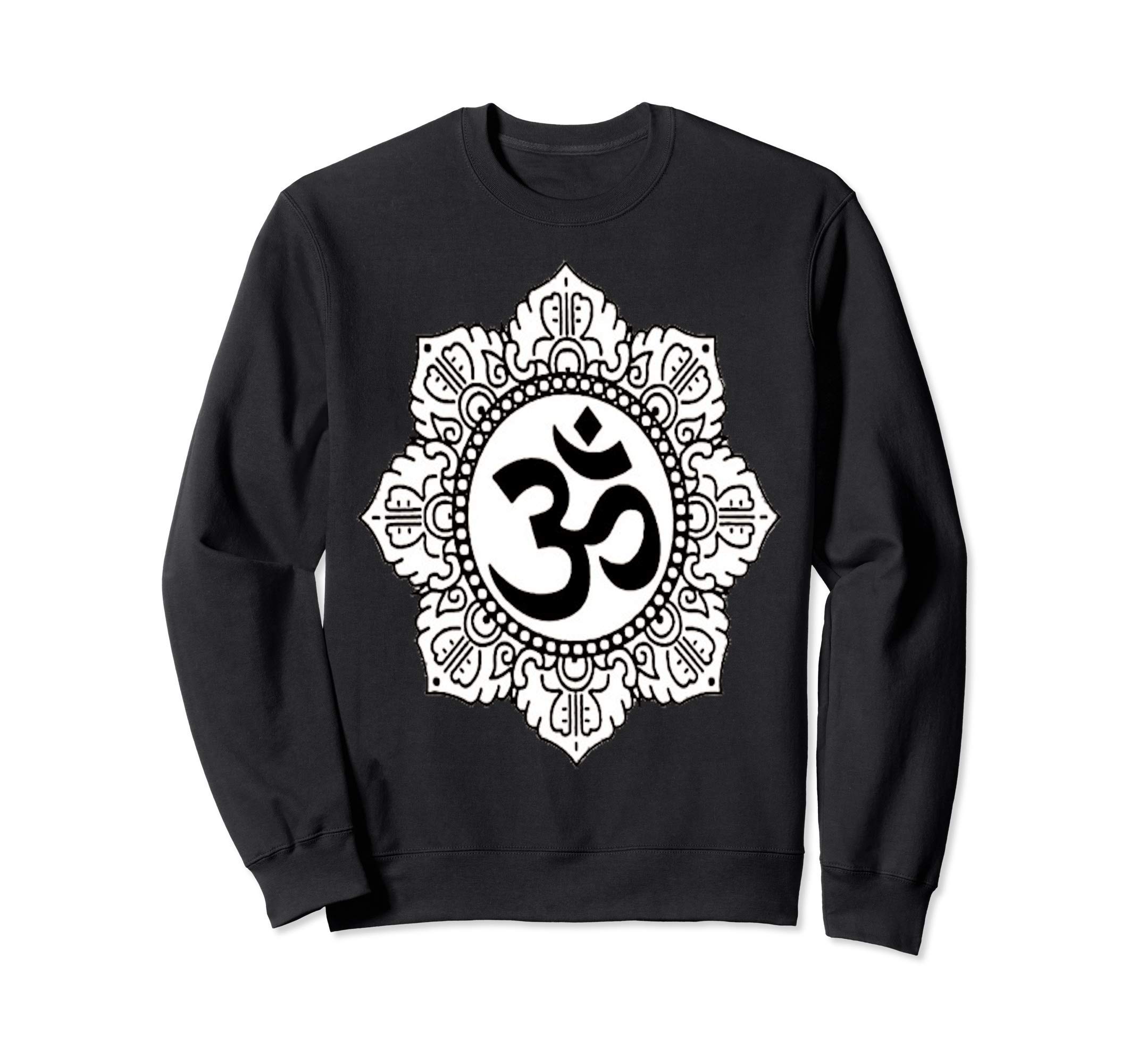 

OMT Shirt Gift Yoga Spiritual Mandala Meditation Charm Sweatshirt чёрный