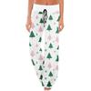 Pajama Pants Sleepwear Casual Drawstring Elastic Waist Pants Comfy Straight Yoga Loose Trousers
