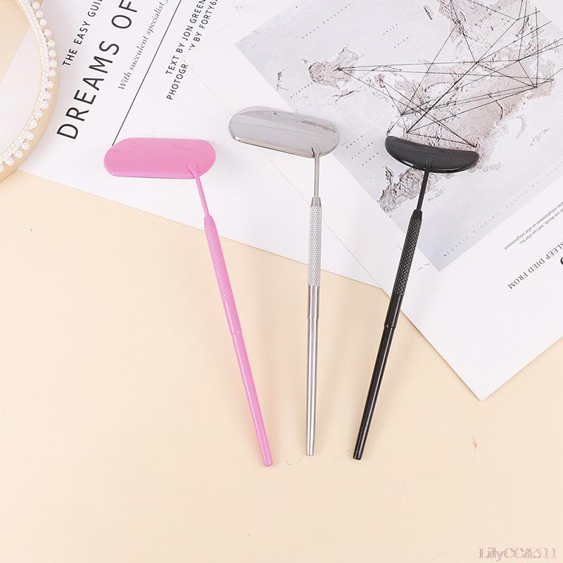 Portable Stainless Steel Eyelash Inspection Mirror for Grafting