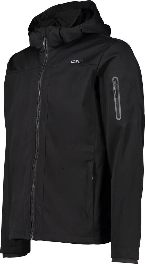 CMP Light Softshell Jacket with Detachable Hood (39A5027) Black
