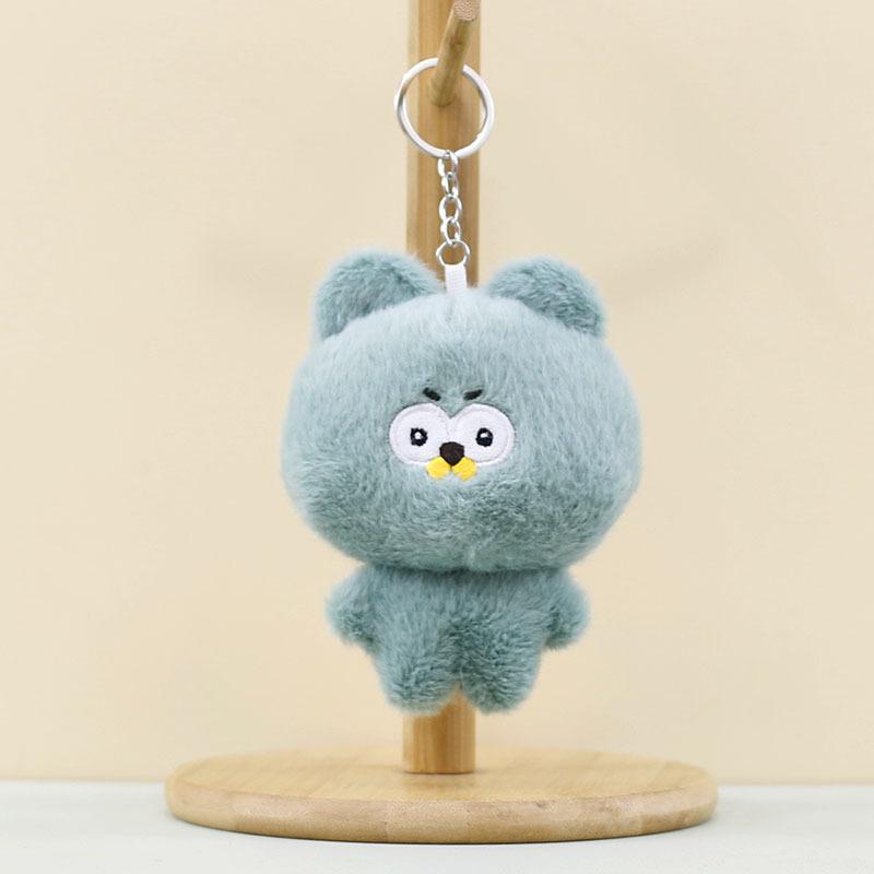 Plush Bear Teddy Keychain Ultrasoft Short Plush Toy Sweet Animal Bag Charm