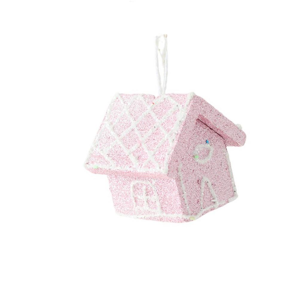 Multicolor Christmas Decorations Foam Ice Cream Christmas Tree Embellishment Festival Cartoon Candy House Hanging Pendants