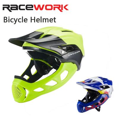 RACEWORK Fietshelm Wielrennen Gespecialiseerd Integraal Volledig Gezicht Mountainbike Racefiets Sport Hoed Voor Man Lichtgewicht Maat 58-62CM