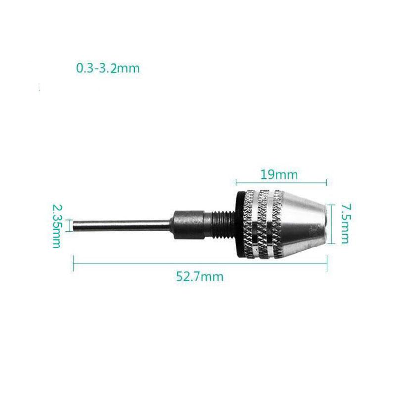 Mini Keyless Chuck Electric Drill Bits Collet Converter Extension Screwdriver Drill Adapter Fixture Tool 1/4" Hex Shank Change