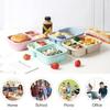 Compartment Separate 3 Grids Portable Lunch Box Kids Students Office Bento Box Food Storage Container