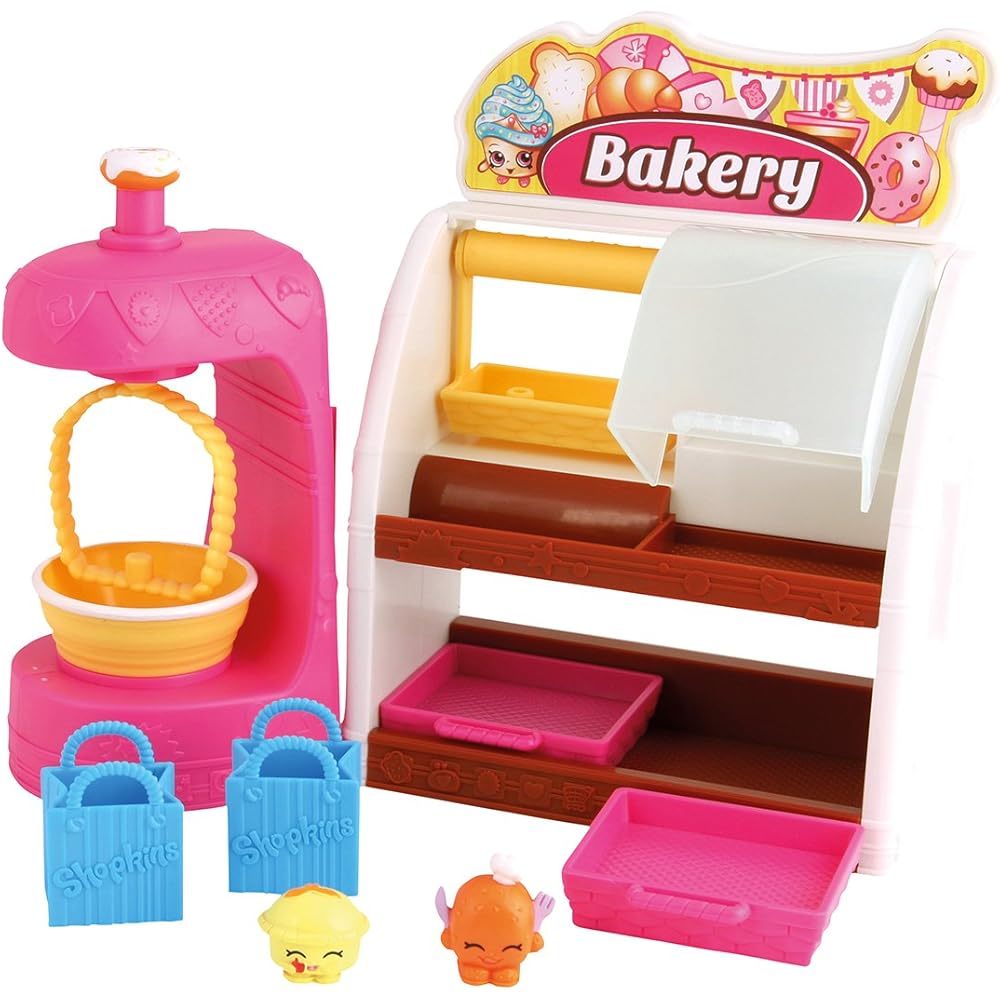 Rangs Shopkins Season 1 Spin Mix Bakery Stand Playset with Accessories and Interactive Features