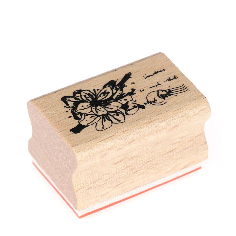 Manualidades de Estampado Manualidades Manualidades Scrapbooking Sellos de Goma de Madera DIY Vintage