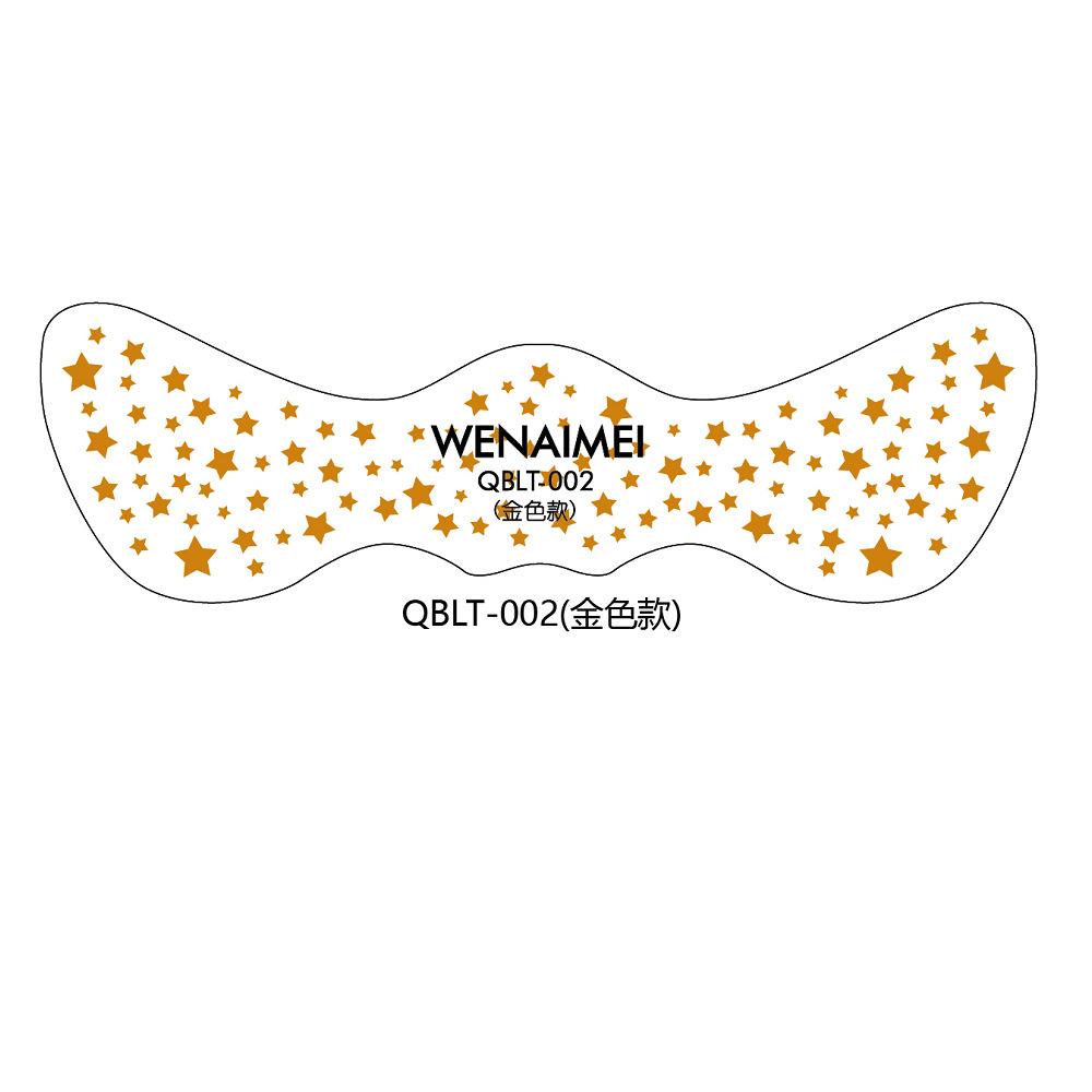 Hot Stamping Face Freckles Tattoo Sticker Hot Silver Laser Gold Party Disposable Waterproof Sticker Set