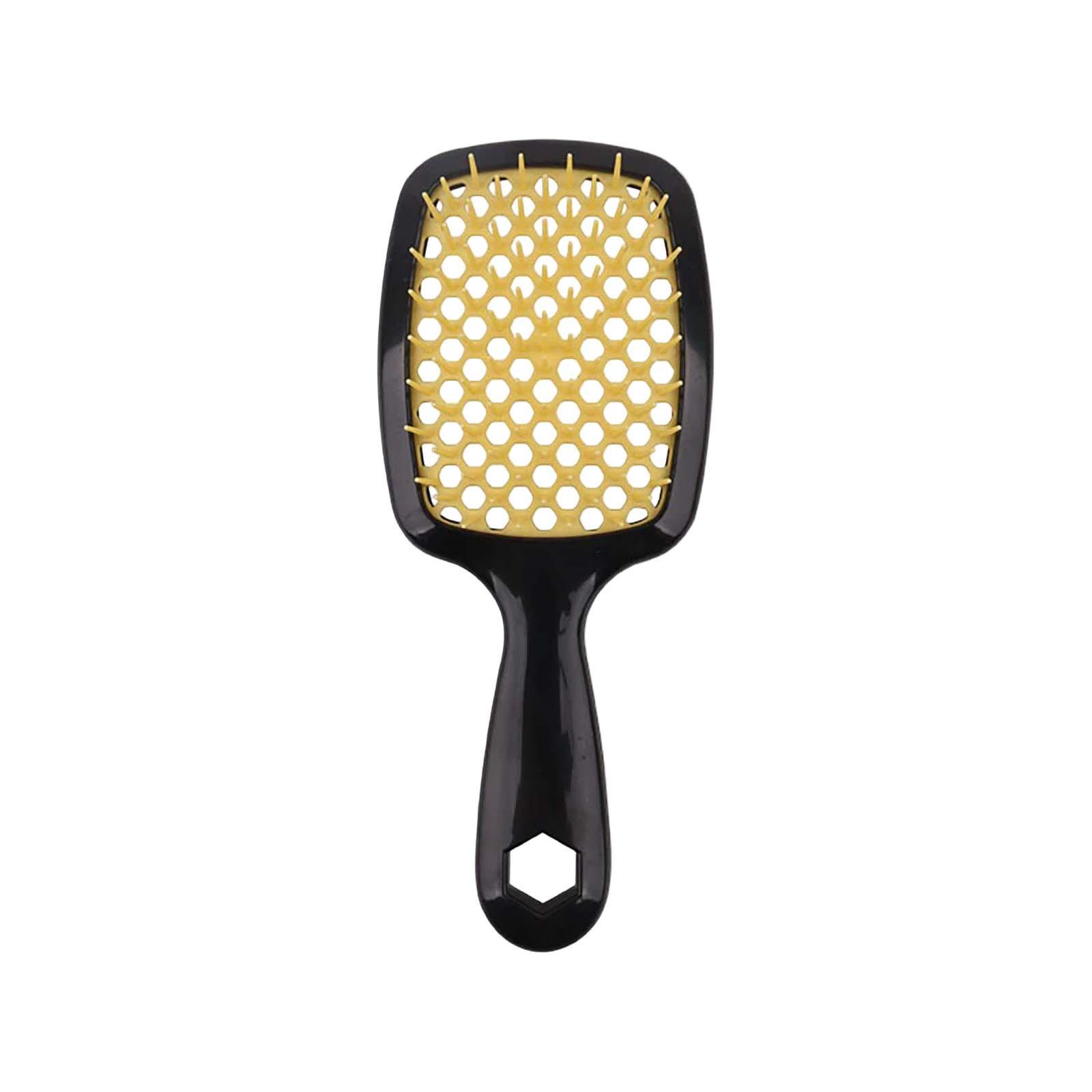 

Новая многофункциональная массажная расческа для завивки с полыми отверстиями защищает волосы от повреждений One Size жёлтый