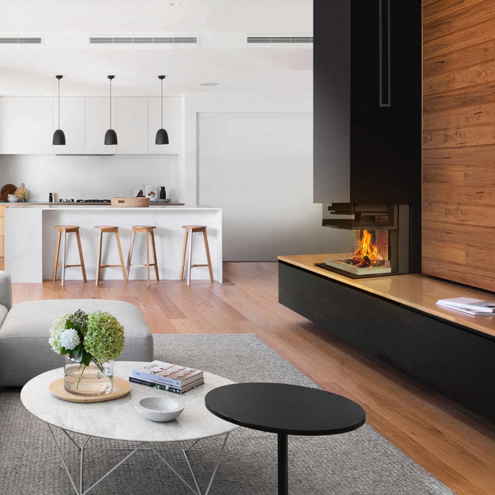 Smart steel fireplace KRATKI NBC 800/400 10 kW Ø 200 Lift-up MSK