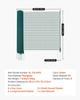 Temporary Fence with Posts, 0.9 X 15m Plastic Mesh Fencing, Garden Safety Fences Netting with Double-Spike Stakes & Guy Ropes, Temporary Fence for