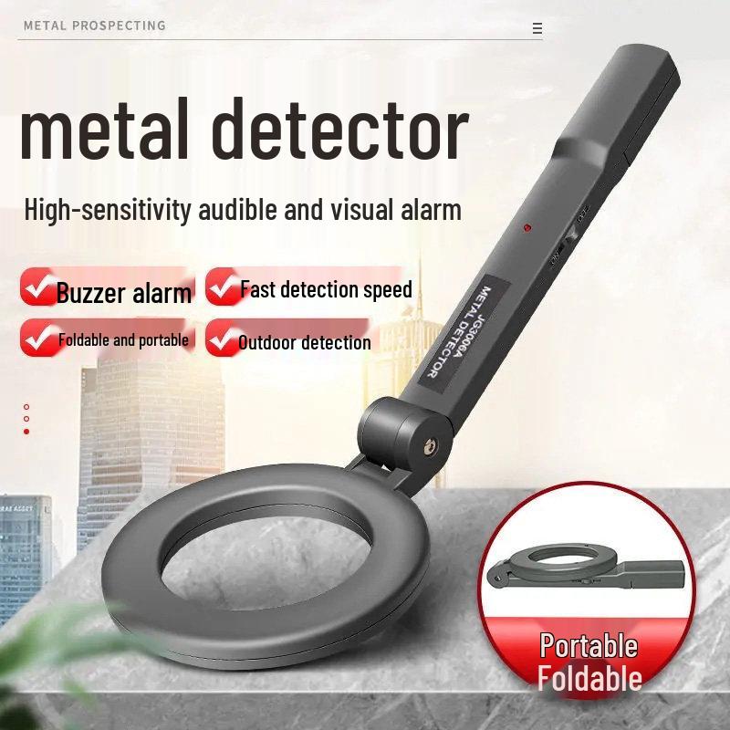 Compact High-Sensitivity Handheld Metal Detector for Mobile Phone and Outdoor Detection Metal Detector (with Battery)