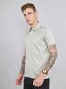 MONTE CARLO Men Regular Fit Sea Green Tshirt