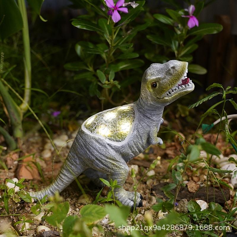 

JYL TS/193,New Solar Dinosaur Light Simulation Resin Animal Model Solar T-Rex Figurine Wholesale One Size рожевий кварц кольору