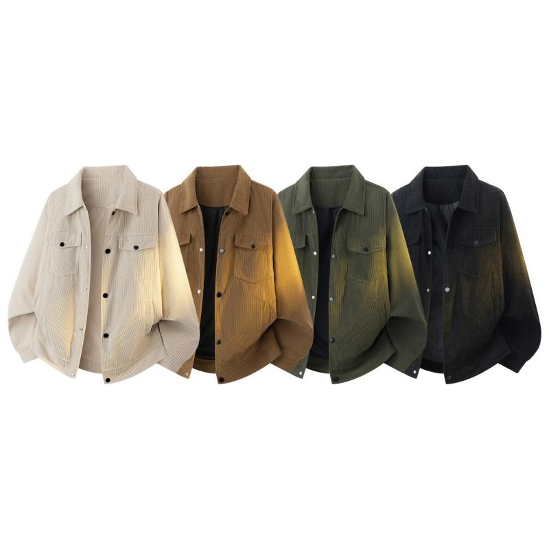 Casual Jacket Men's Casual Solid Color Stand Up Collar Jacket Men's Jacket