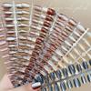 30Pcs Cat's Eye Press On Nails Full Cover Nail Tips Popular Press On Fake Nails  for Nail Art