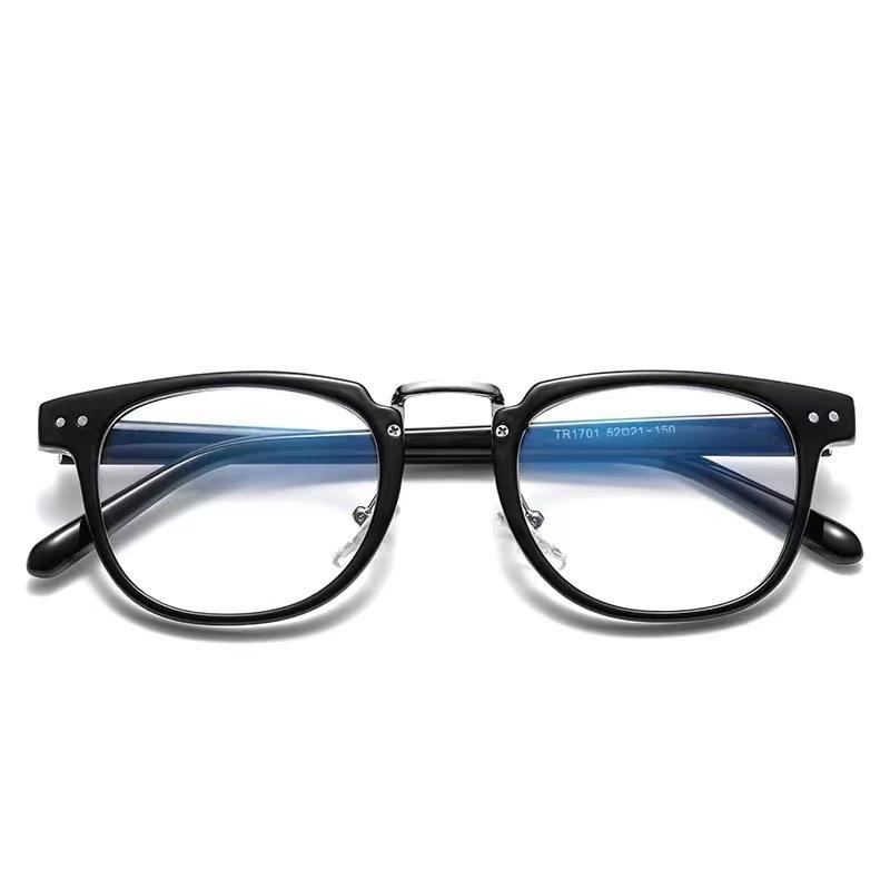 Hot-Selling Popular Plain Face Ruffian Handsome Glasses Men'S Trendy Myopia Glasses Retro Literary Glasses Can Be Matched With Degrees