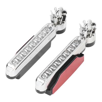 2pcs Wind Powered Daytime Running Light 8 LED Waterproof Car Exterior Lamp for Vehicles