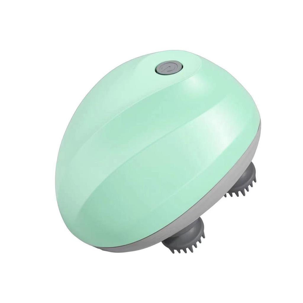 Electric Silicone Scalp Massager - Portable USB Rechargeable Kneading Head and Pet Massager