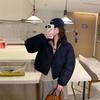 Double-sided Autumn and Winter Women's Solid-color Cotton-padded Jacket, Simple Women's Down Cotton-padded Jacket