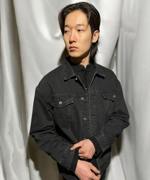Born Slippy Basic Washing Denim Jacket (Black)
